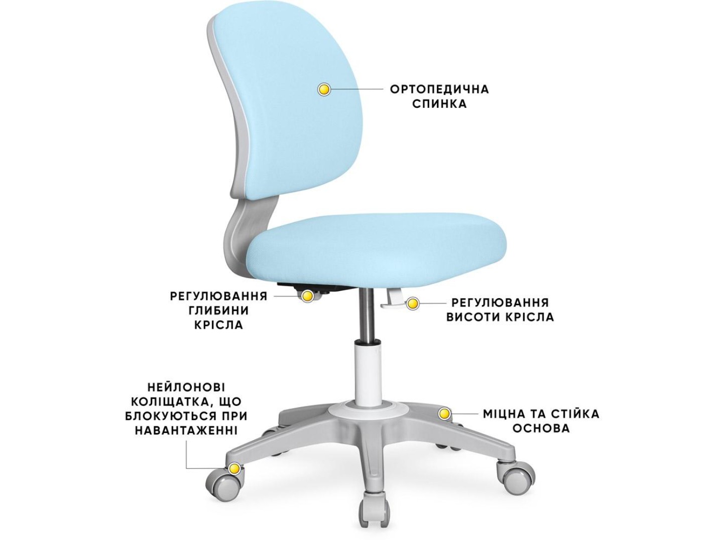 Крісло дитяче Evo-kids Limpi Blue (Y-212 KBL) — фото 3